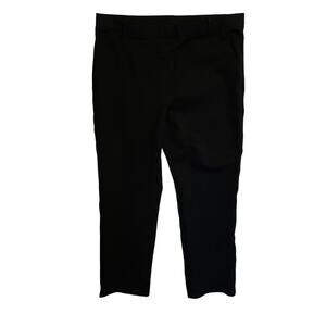 Quince Pants Womens Size XL Petites Black Ultra Stretch Ponte Knit Straight Leg